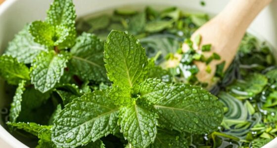 avoid crushing fresh mint