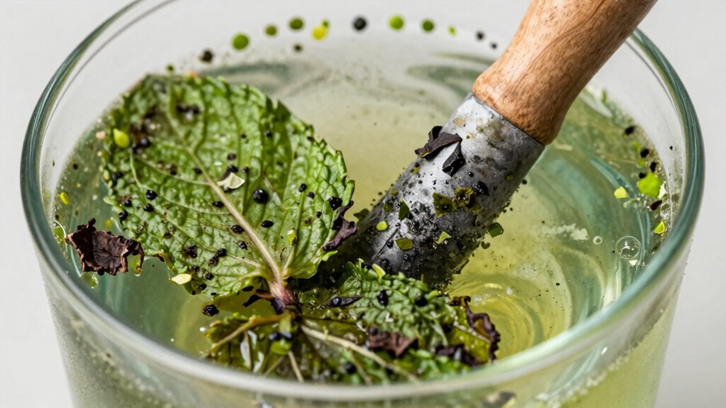 avoid over muddling bitterness