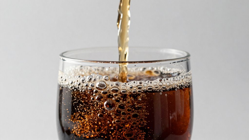 carbon dioxide bubbles form