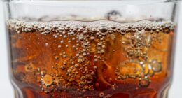 carbon dioxide escapes from drinks