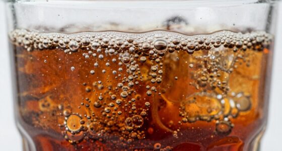 carbon dioxide escapes from drinks