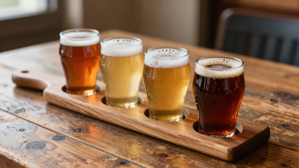 casual home beer tasting