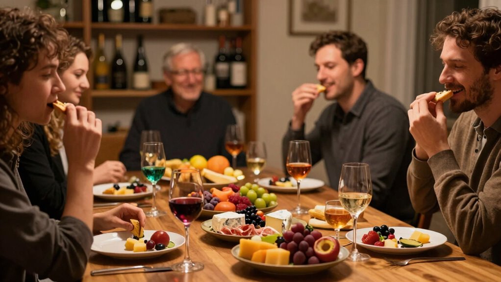 casual wine tasting event