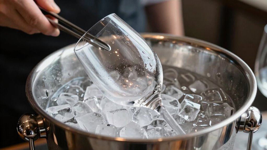 choose proper glassware chilling