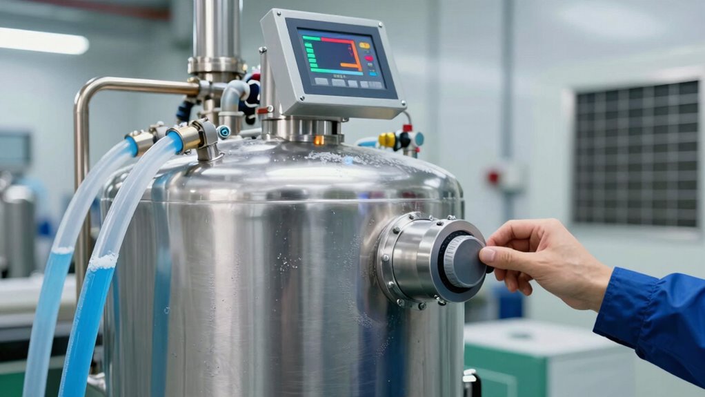 circulating cooled glycol mixture