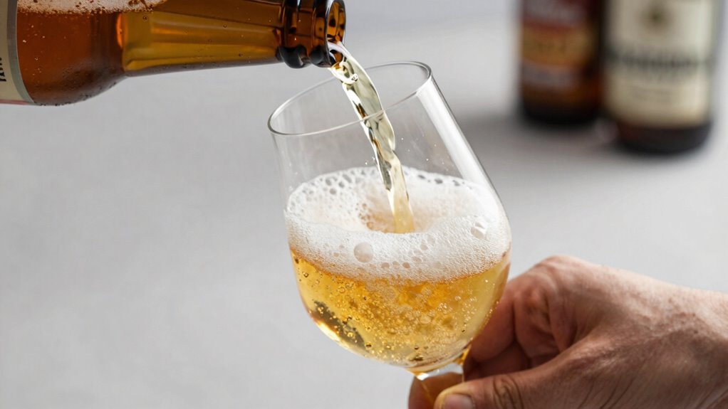 clean glass perfect pour