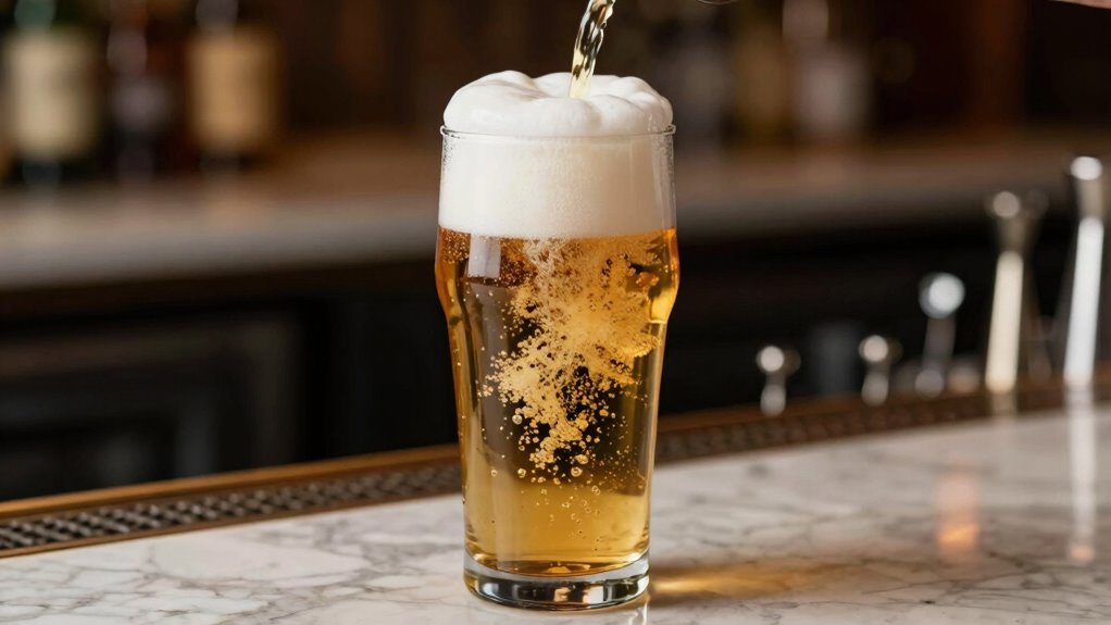 clean glass proper pour