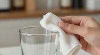 clean glass without residue
