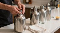 cleaning and storing growlers