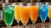 colorful stable layered drinks