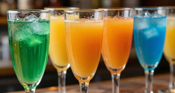 colorful stable layered drinks