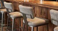 comfortable bar stool features