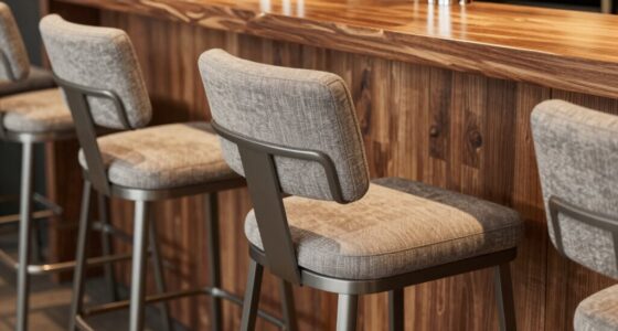 comfortable bar stool features