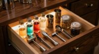 compact apartment bar storage