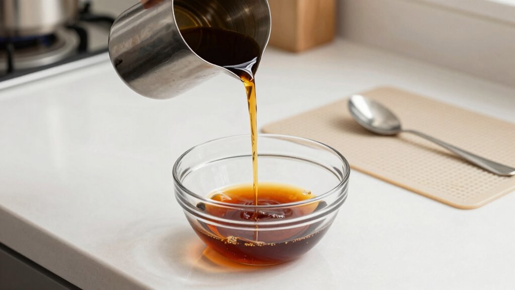 control syrup pouring technique
