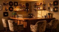 cozy soundproof home bar