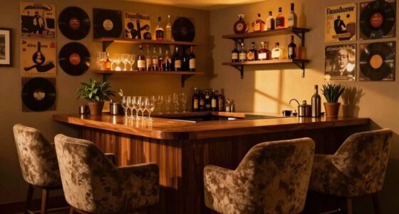 cozy soundproof home bar