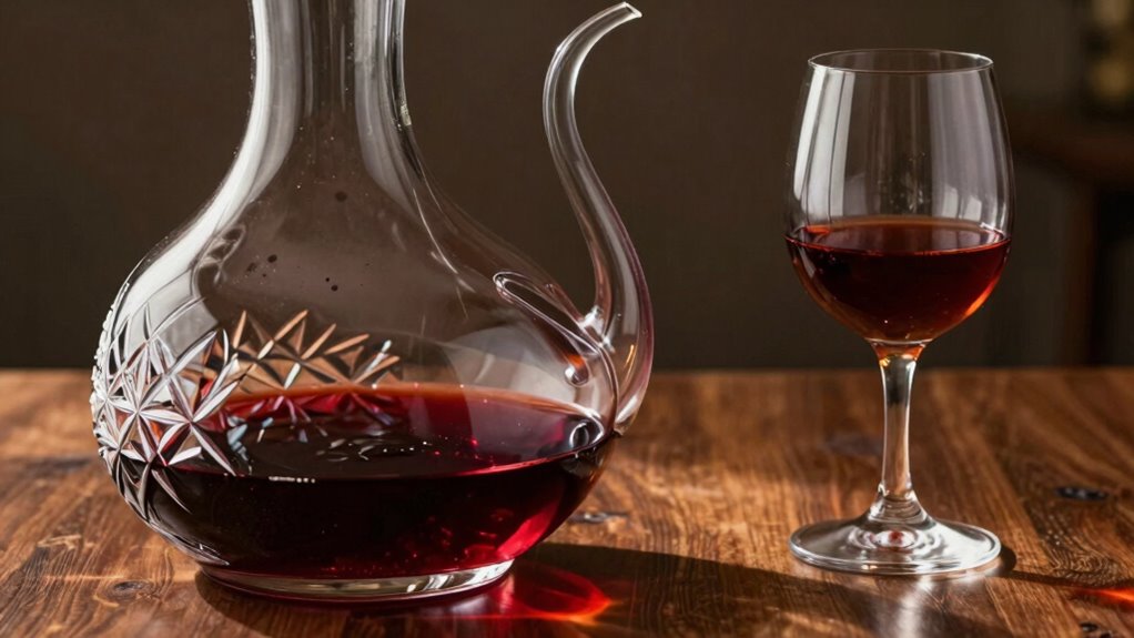 decanting enhances young wines