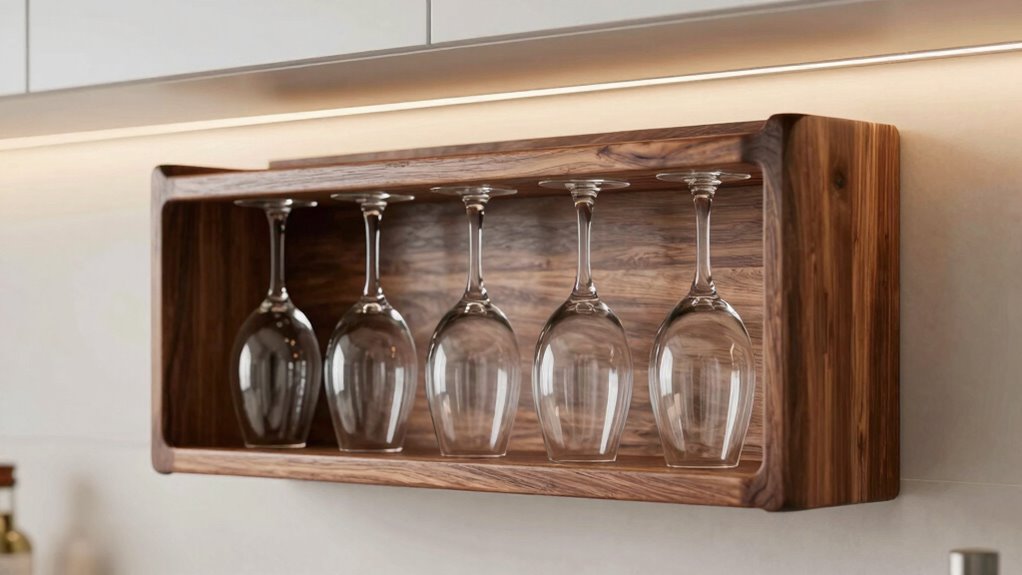 decorative organized glass storage