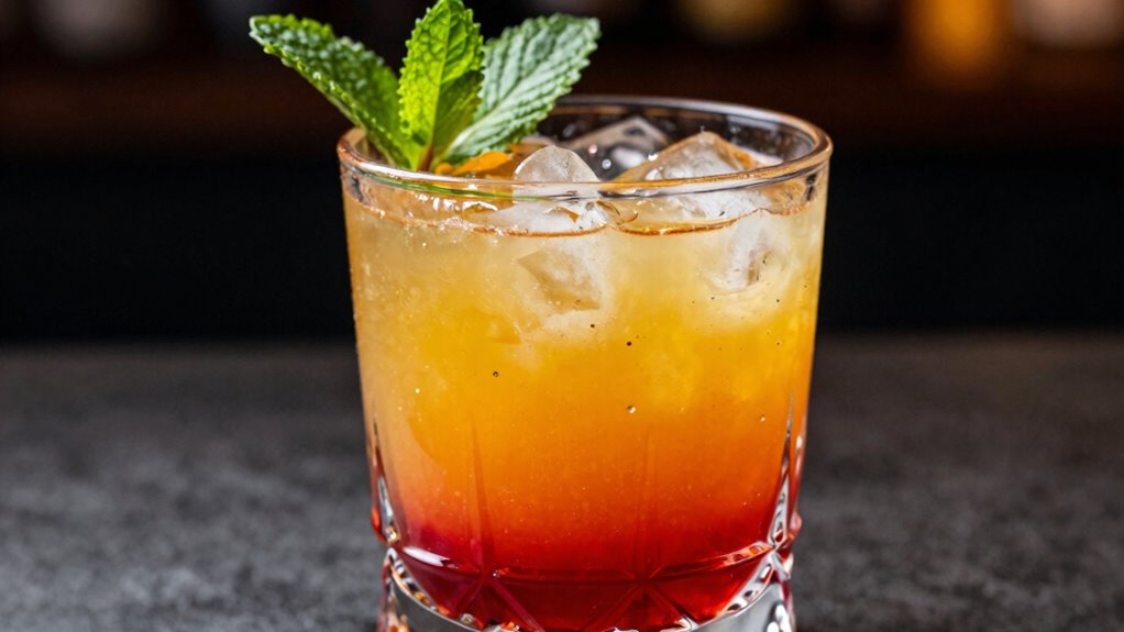 direct glass cocktail preparation