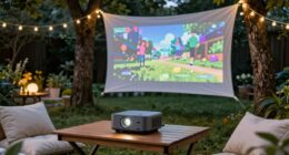 easy backyard projector setup