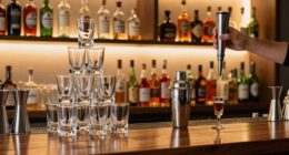 efficient home bar setup