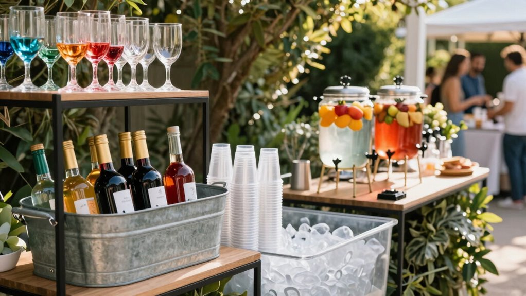 efficient inviting serving setups