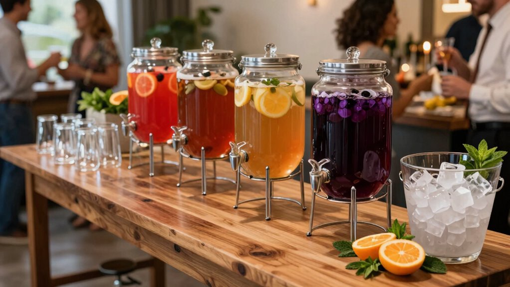 efficient party drink station