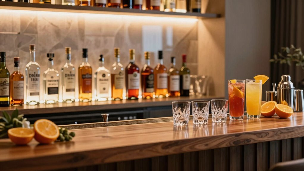 essential spirits and mixers