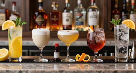 five types of cocktails