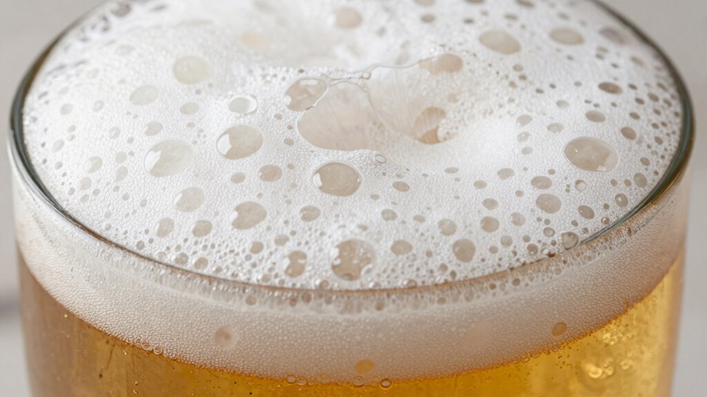 foam stability affected by cleanliness