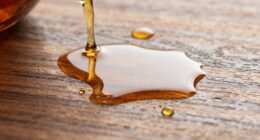 gently remove liquor spills