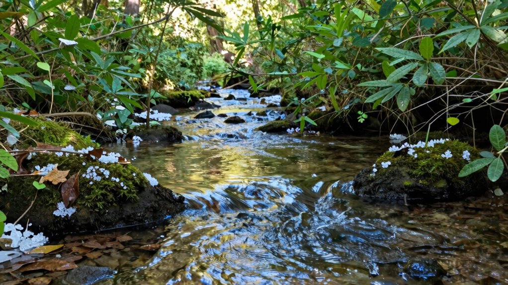 ice melt dilutes pollutants