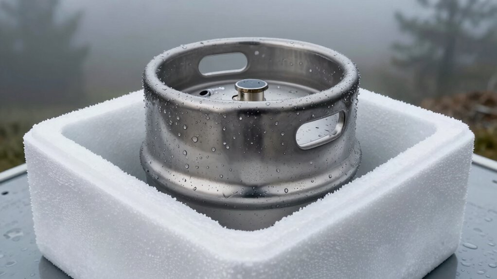 keep keg cold prevent foam