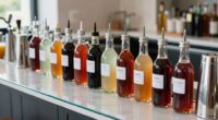 keep mixers and syrups tidy