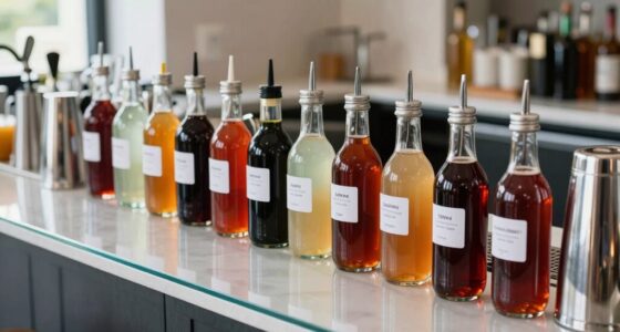 keep mixers and syrups tidy