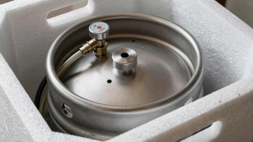 keg movement causes foam