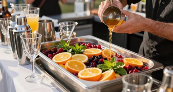 large batch cocktail preparation