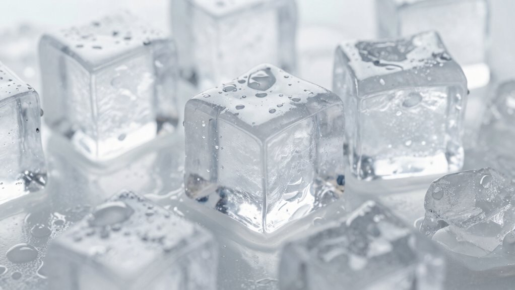 large slow melting elegant ice