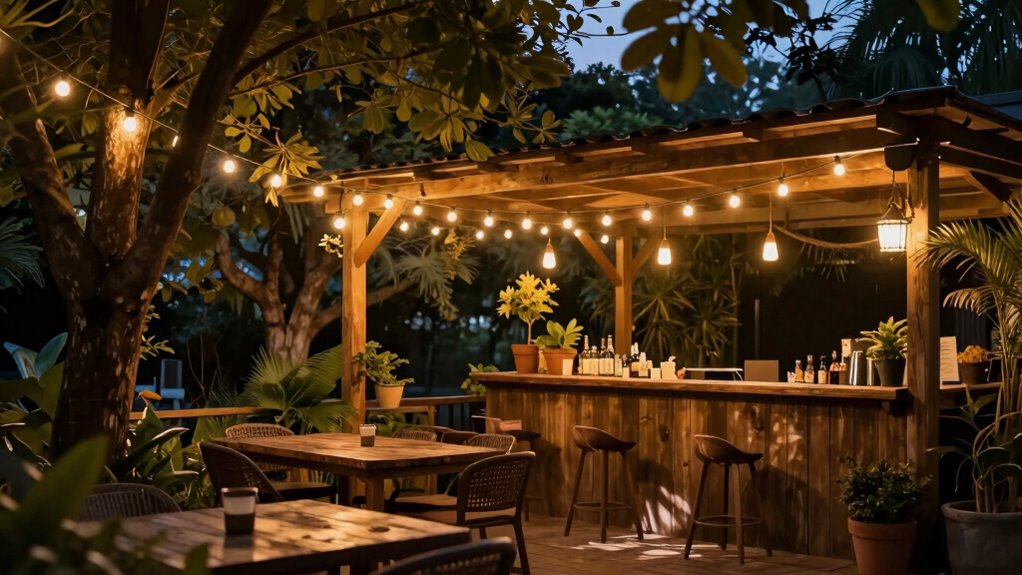 layered varying outdoor lighting