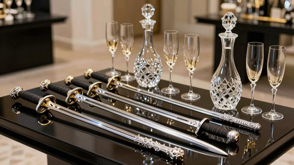 luxury champagne saber sets