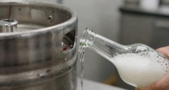 minimize foam and oxidation