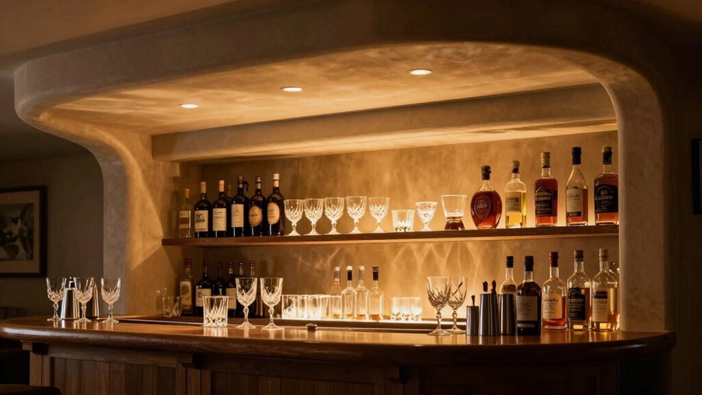 optimal home bar lighting