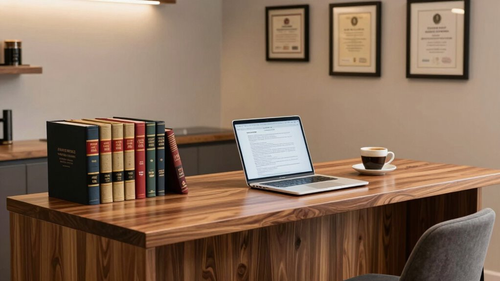 organized comfortable efficient study space