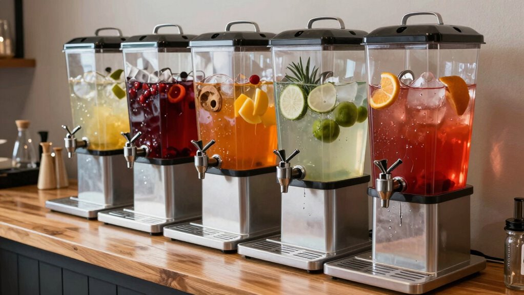 organized inviting cocktail station