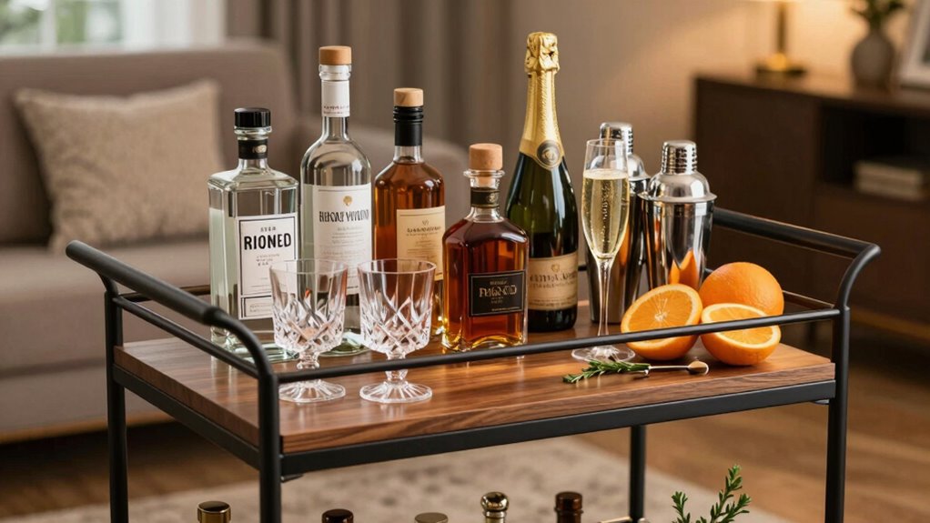 personalized stylish bar setup