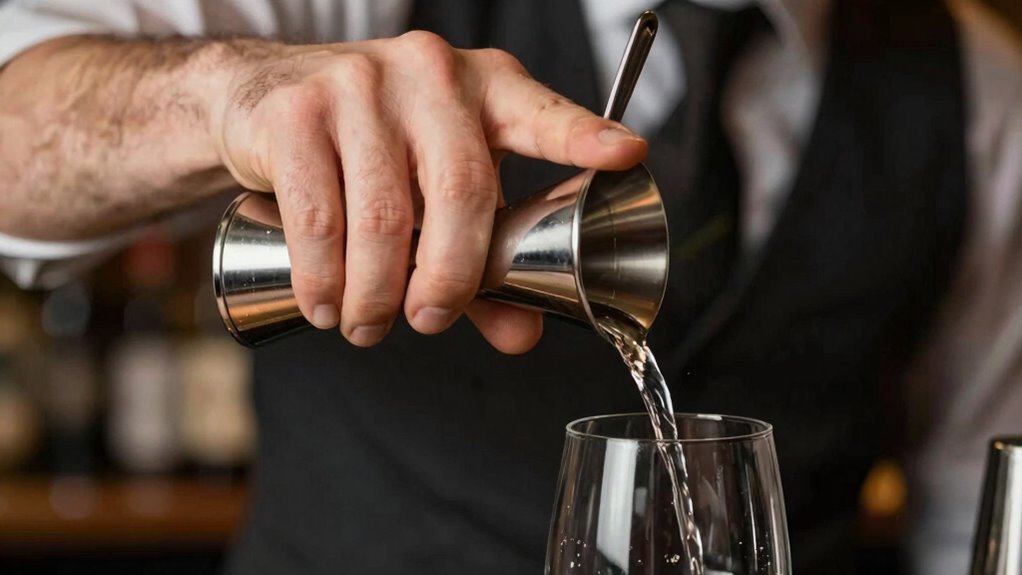 precise confident pouring technique