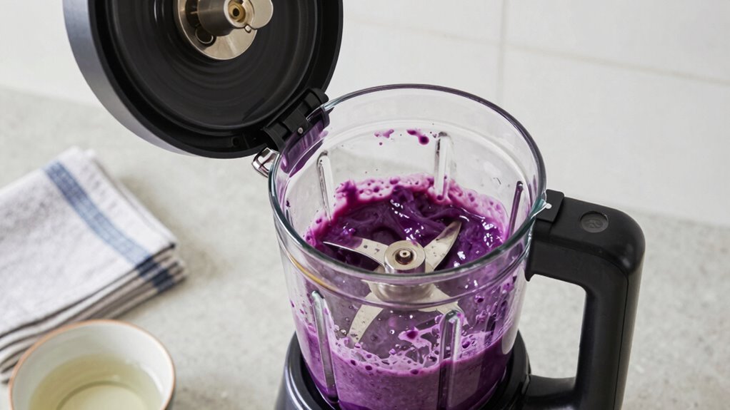 prevent sticky blender buildup