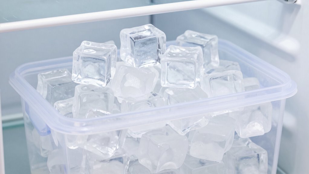 proper airtight ice storage