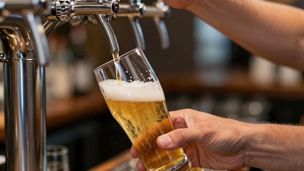proper beer pouring technique